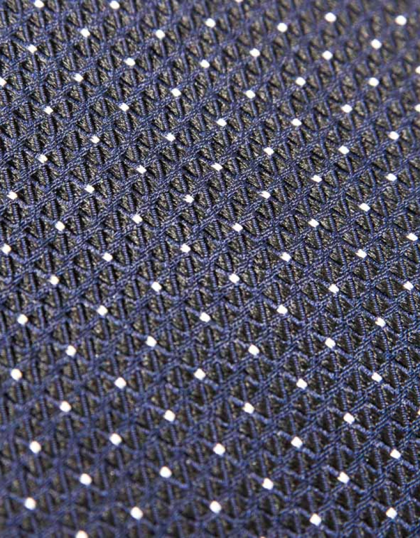 Patrick Hellmann Collection Navy Blue Tie 100% Silk image